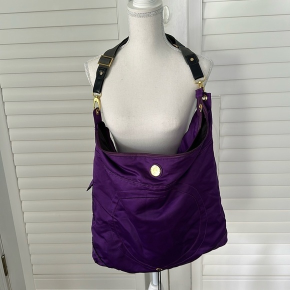 Urbandillo large deep purple tote bag that can be stored small - Picture 1 of 9